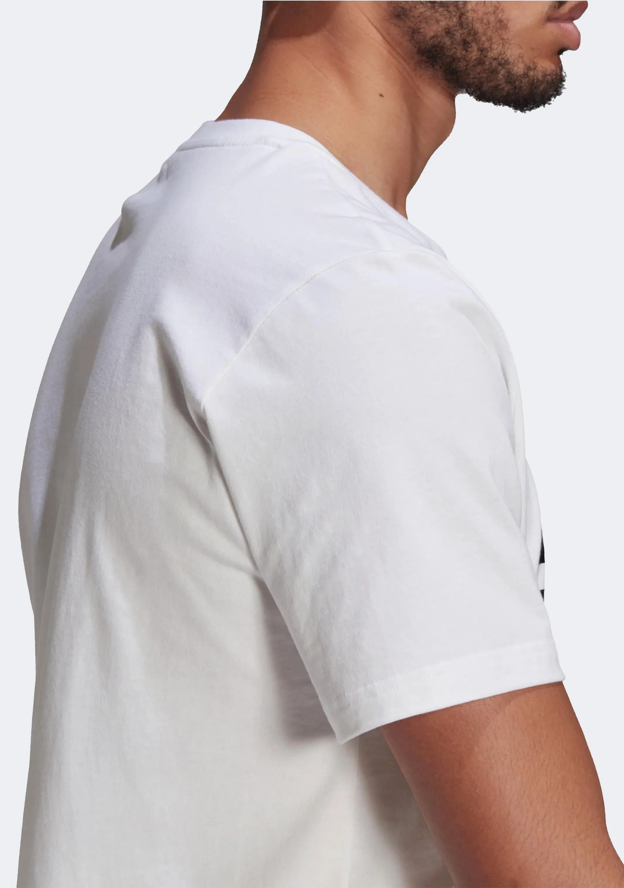 Adidas Men’s Essentials Big Logo Tee White