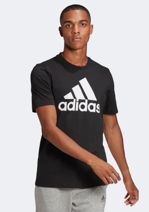 Adidas Men’s Essentials Single Jersey Big Logo Tee Black