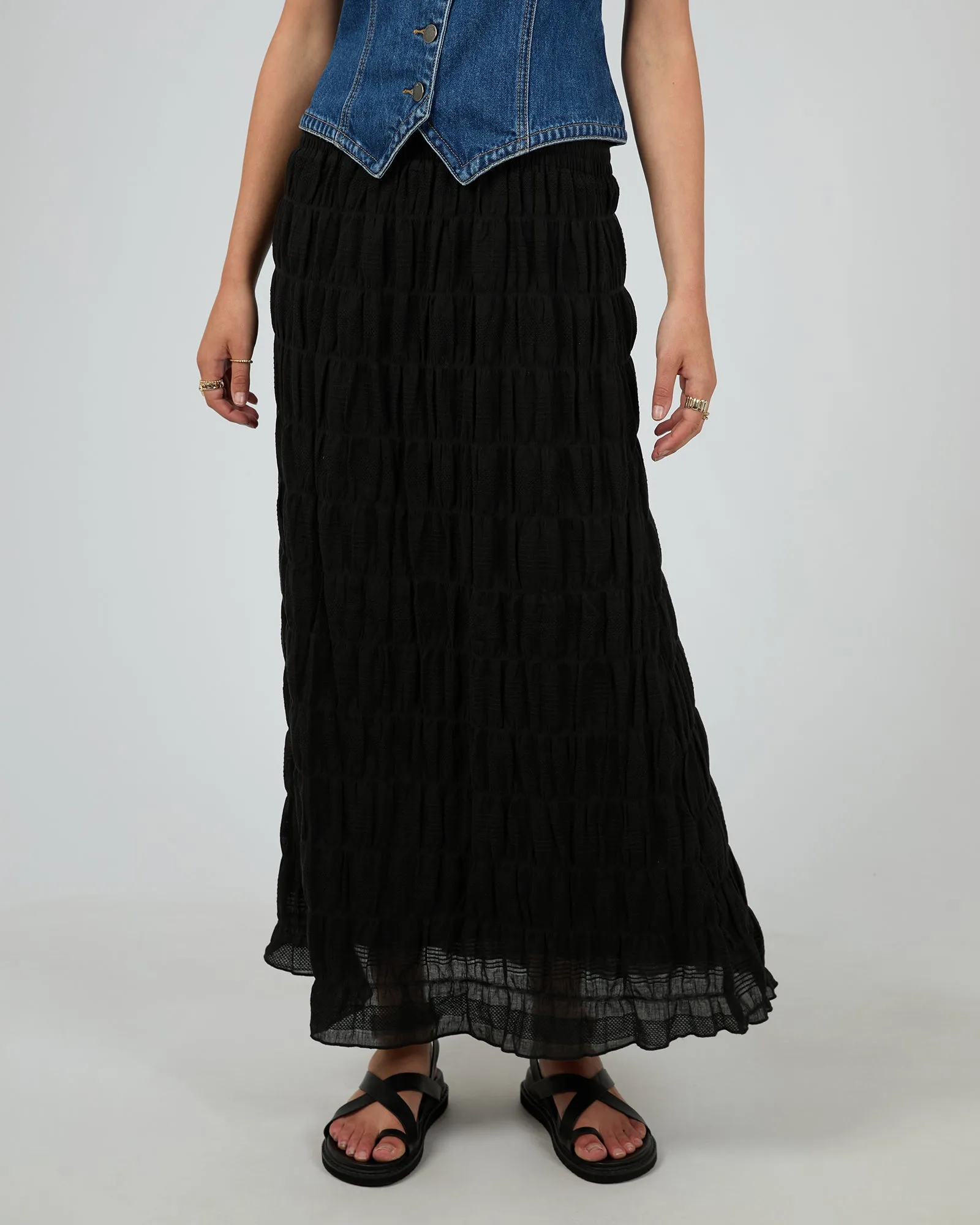All About Eve Maude Maxi Skirt Black
