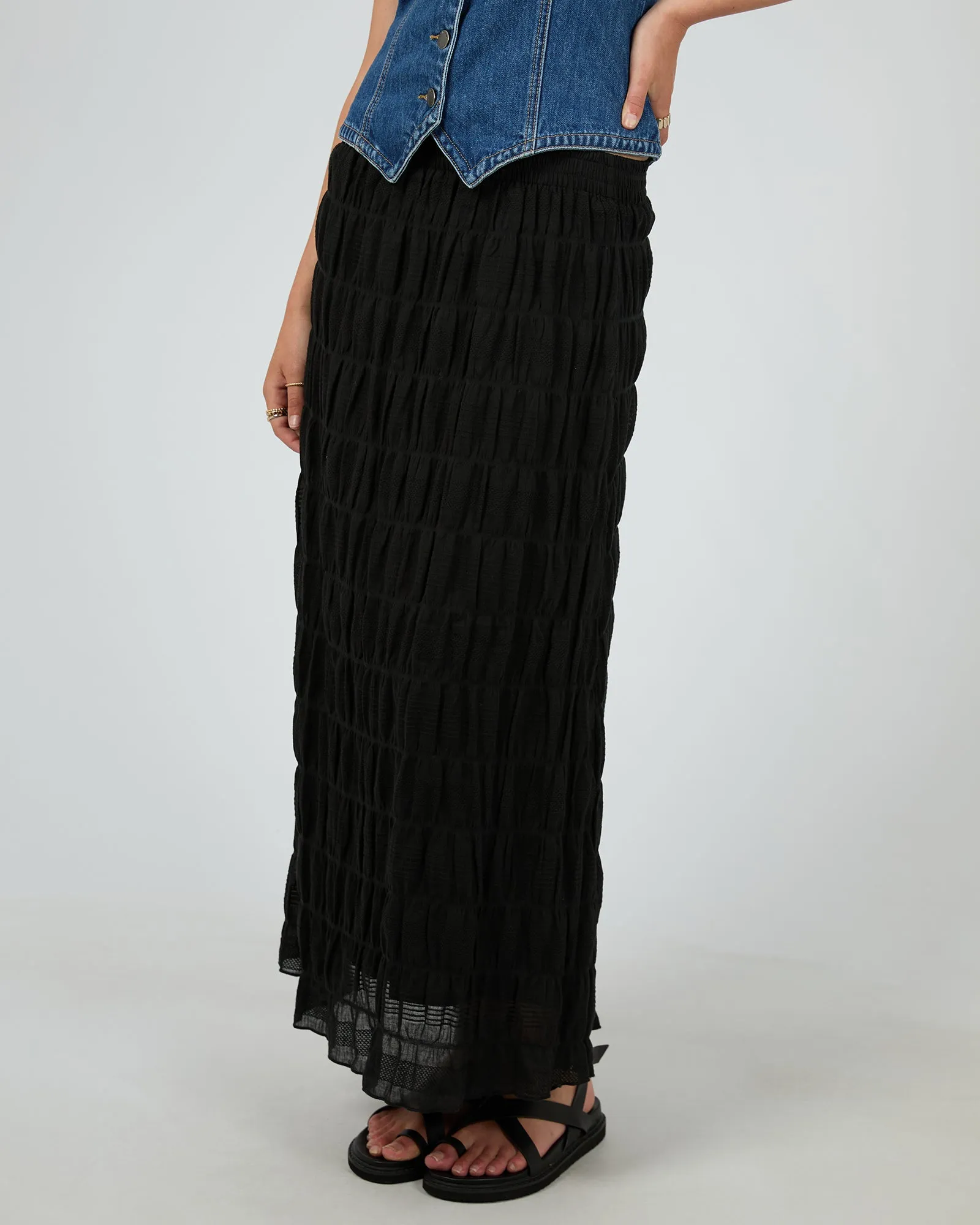 All About Eve Maude Maxi Skirt Black