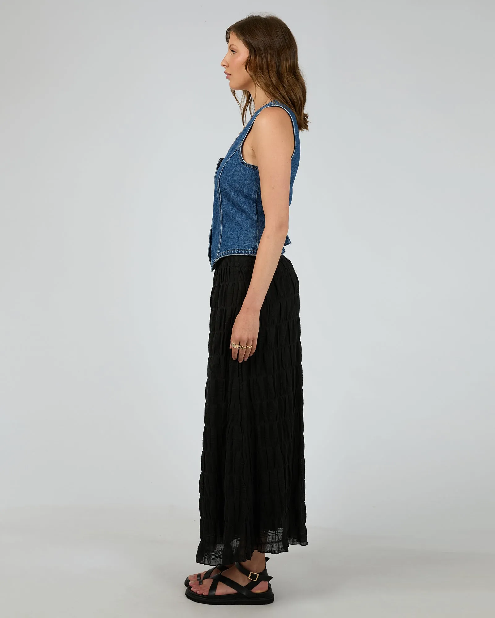 All About Eve Maude Maxi Skirt Black