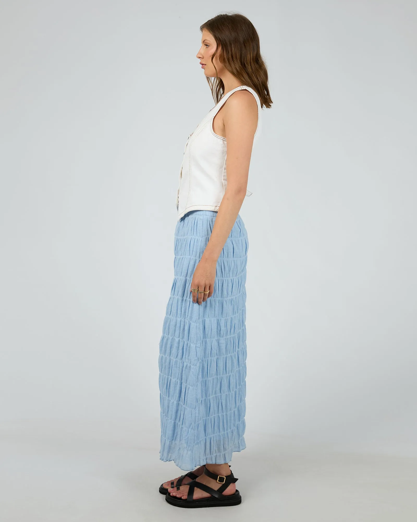 All About Eve Maude Maxi Skirt Ocean