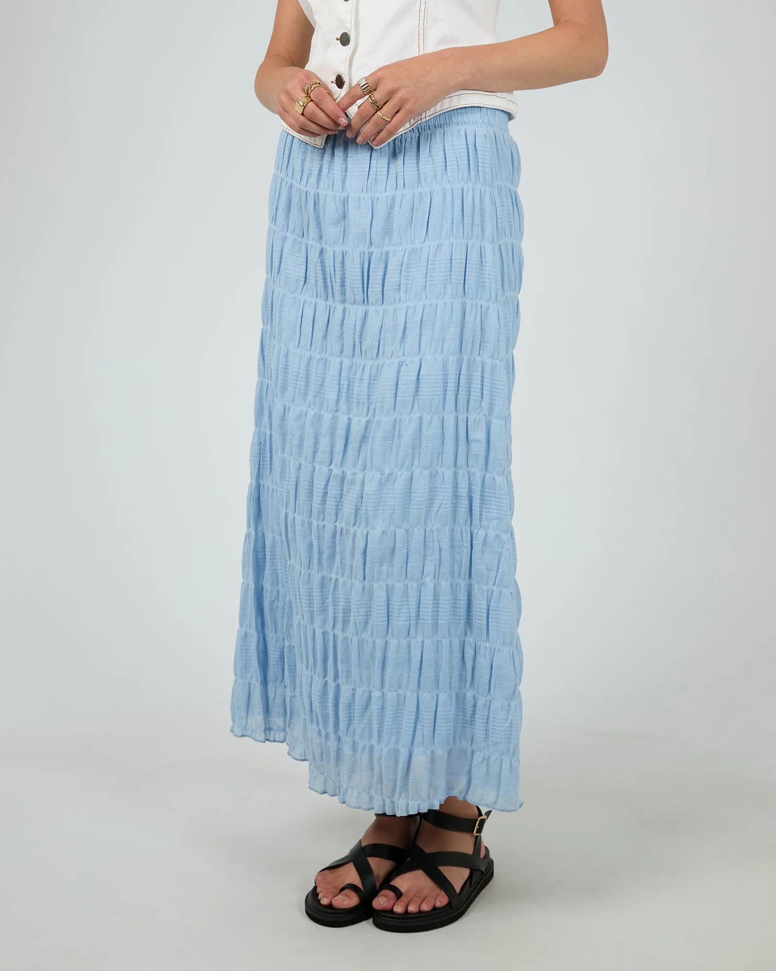 All About Eve Maude Maxi Skirt Ocean