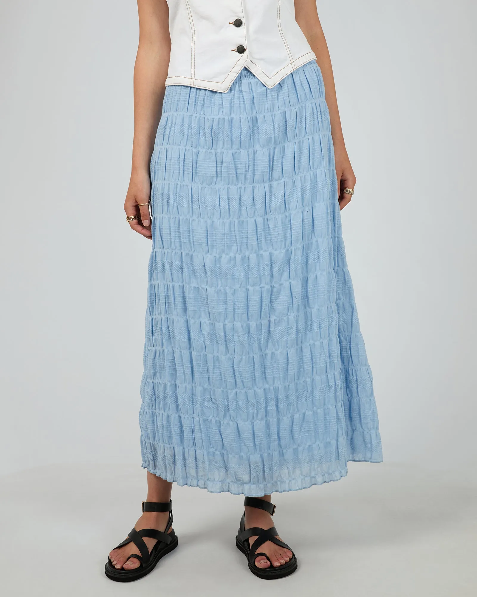 All About Eve Maude Maxi Skirt Ocean