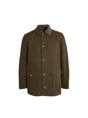 Archie Wax Jacket - Khaki Brown