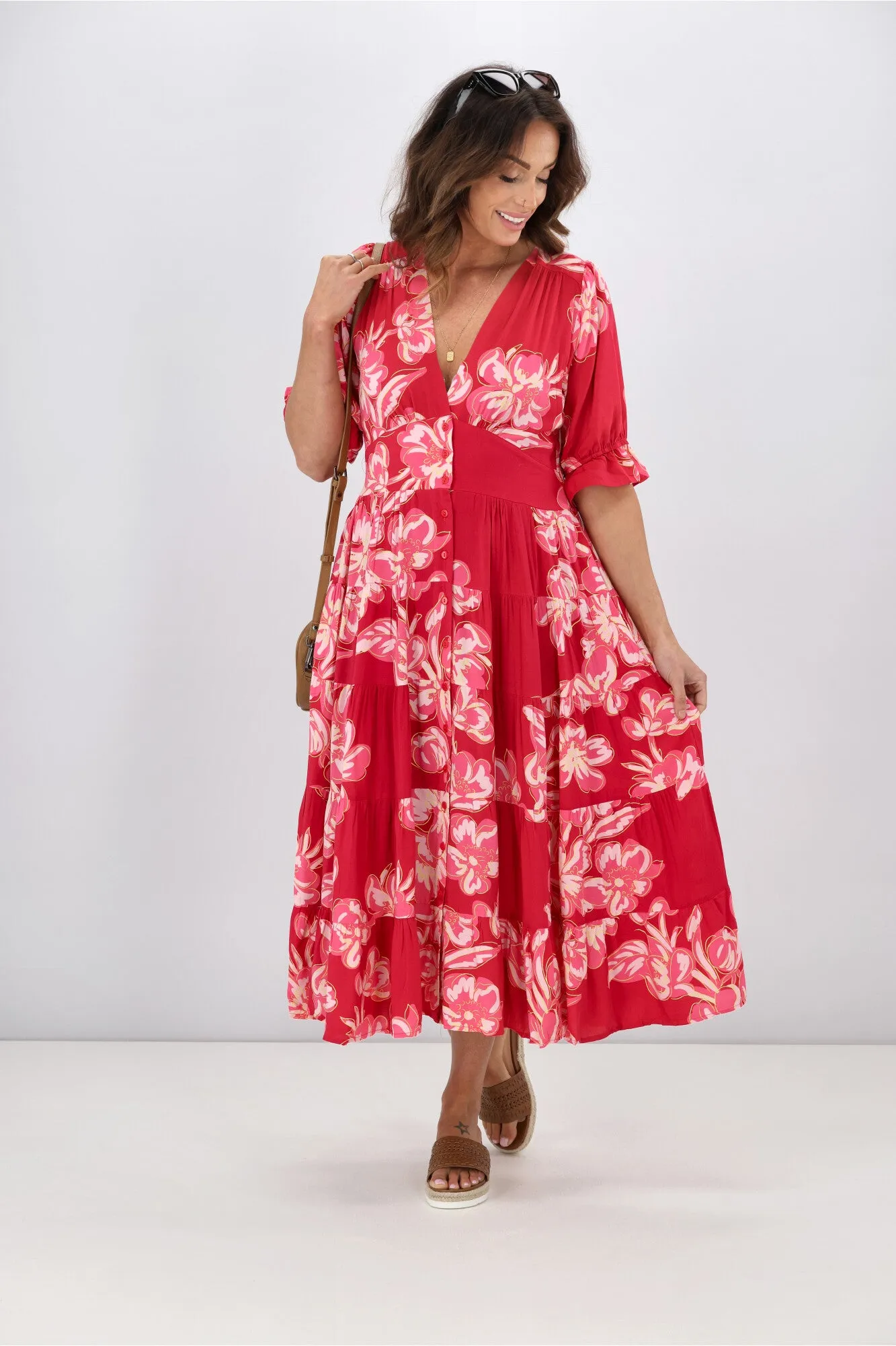 Avamia Amalia Midi Dress Pink