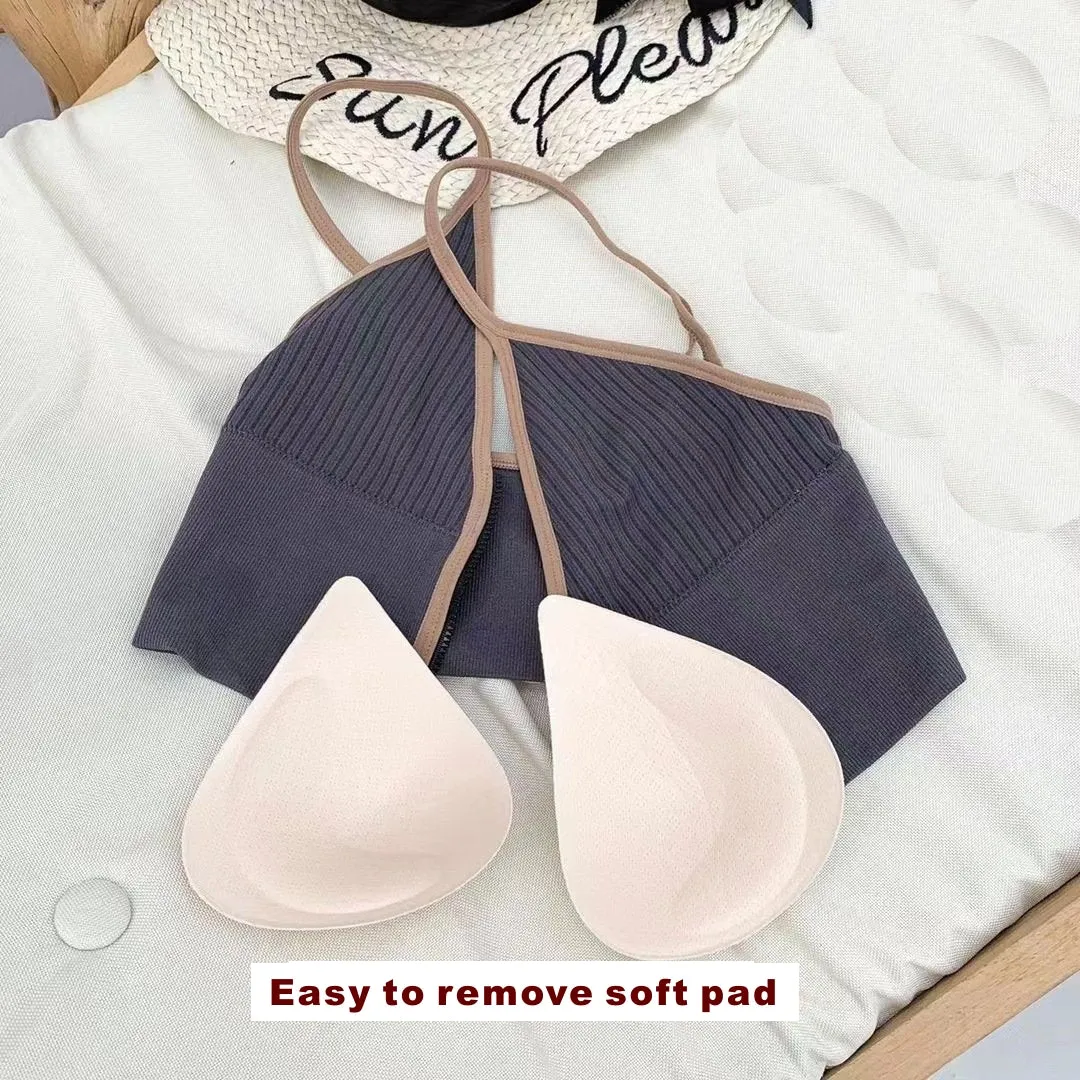 Camisole Tops Women Black White Blue Gray