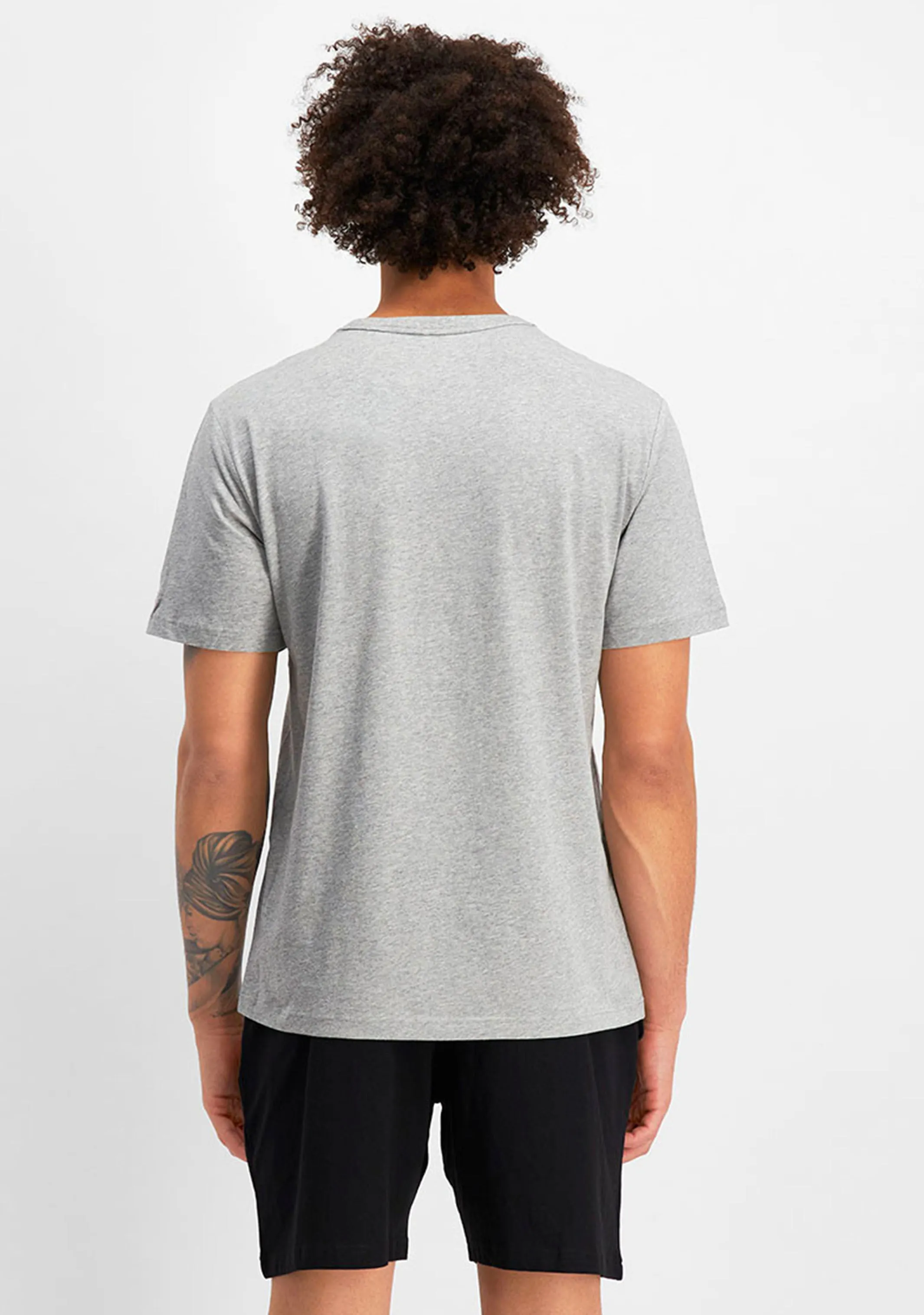 Champion Men's Script Logo Short Sleeve Tee Grey