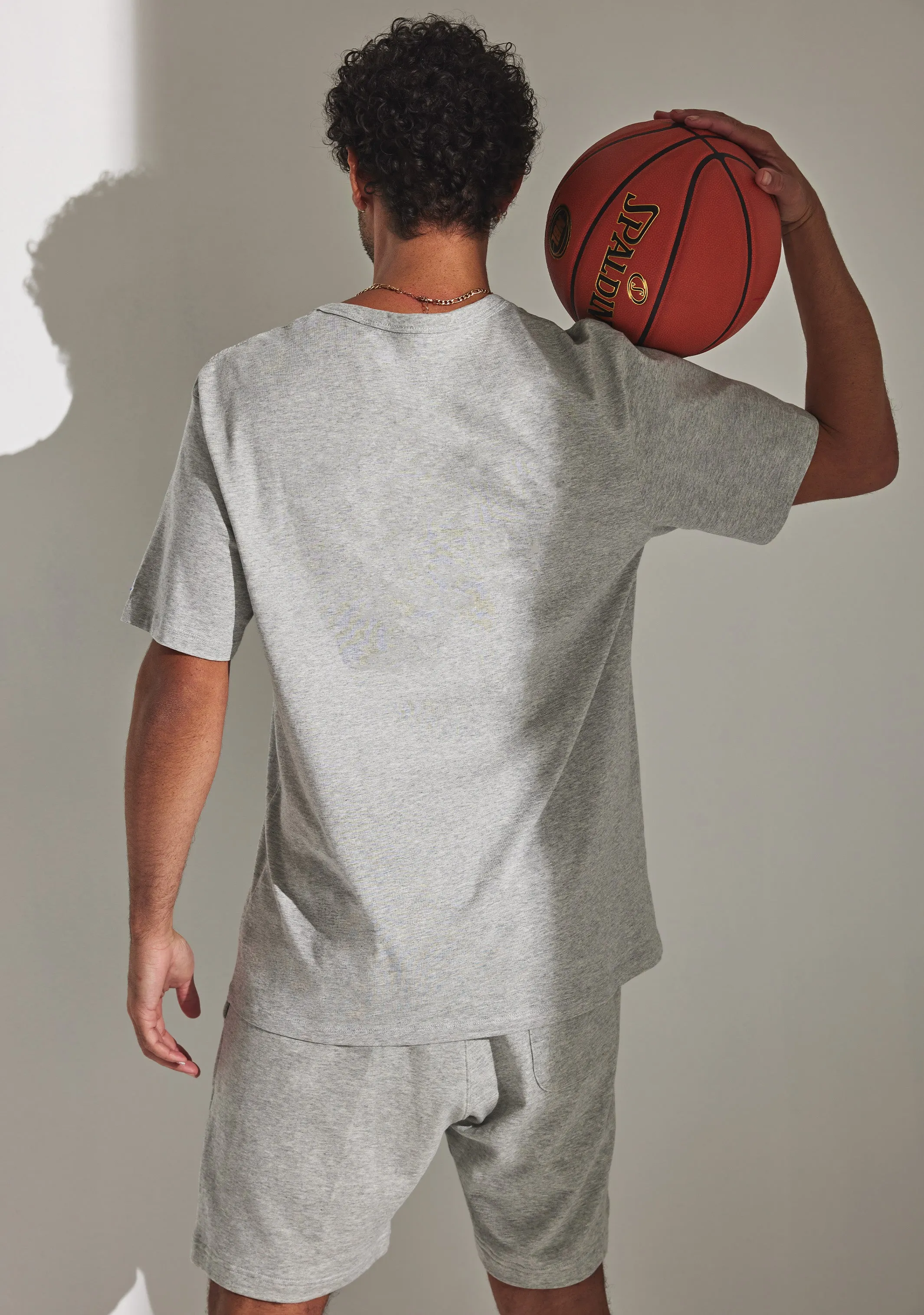 Champion Men's Script Logo Short Sleeve Tee Grey