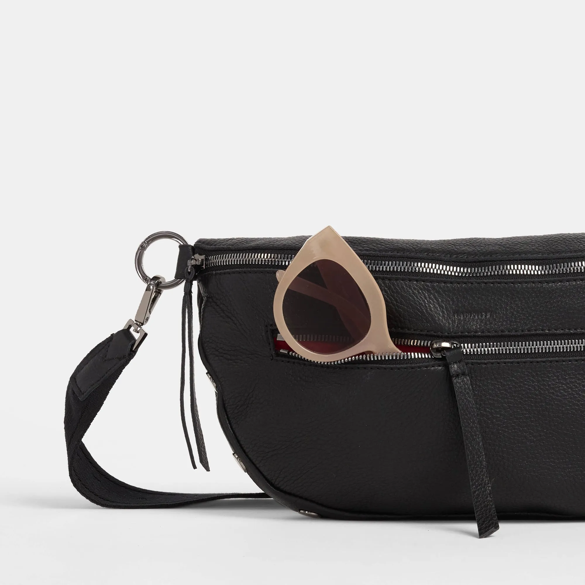 Charles Crossbody | Black/Gunmetal | Lrg