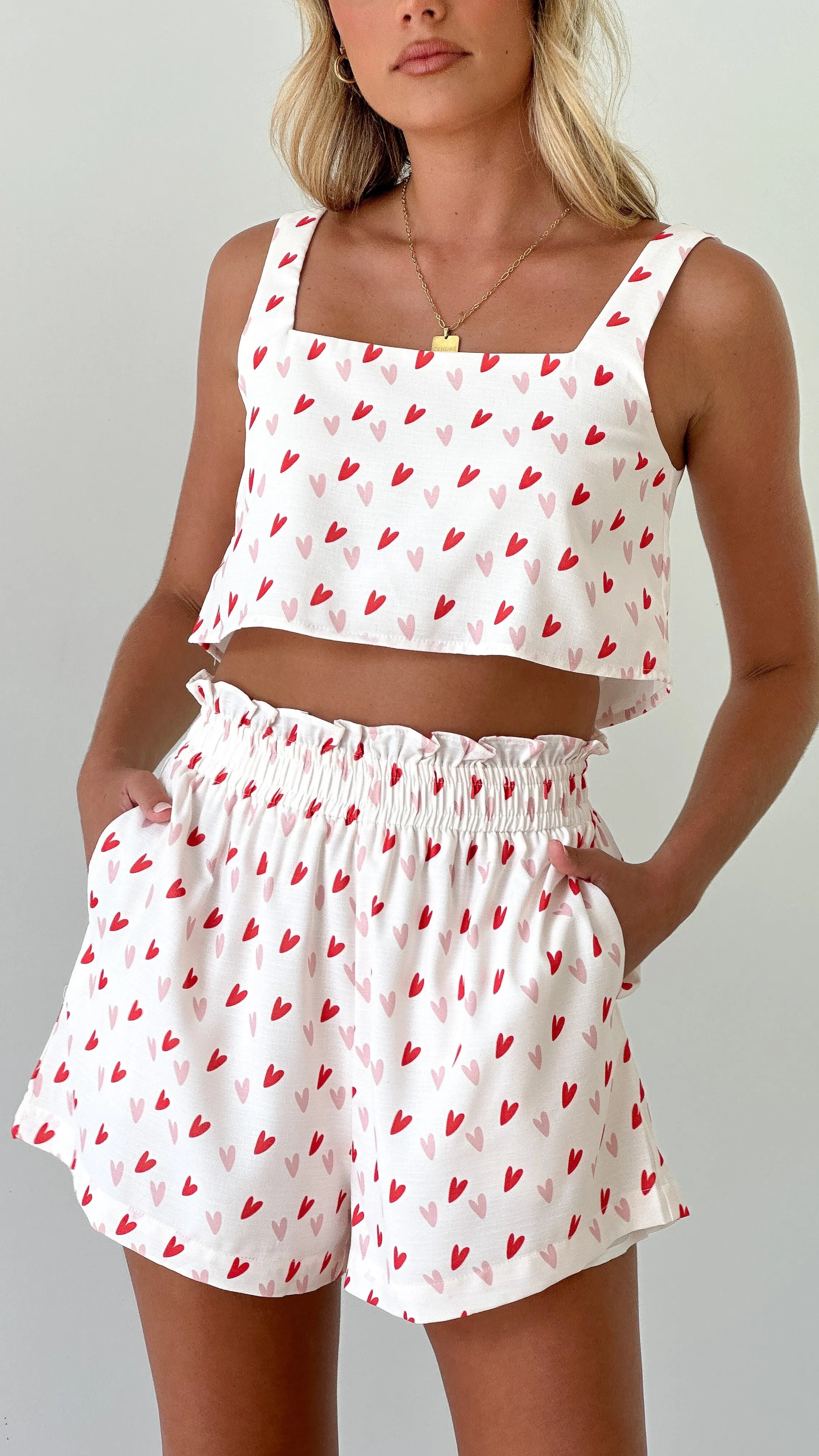 Dallas Shorts - Sweetheart Print