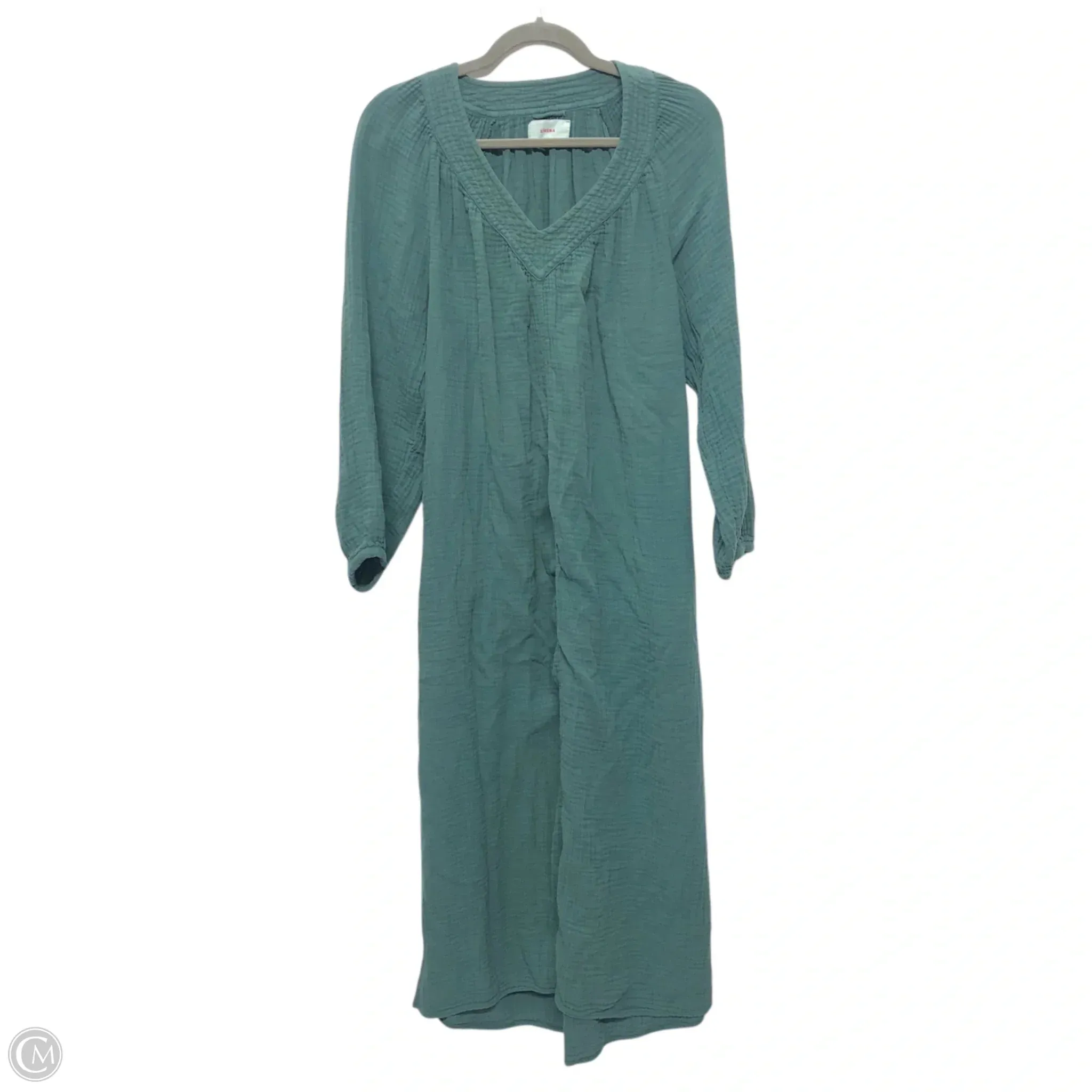 Dress Casual Midi By Cmb In Teal, Size: S