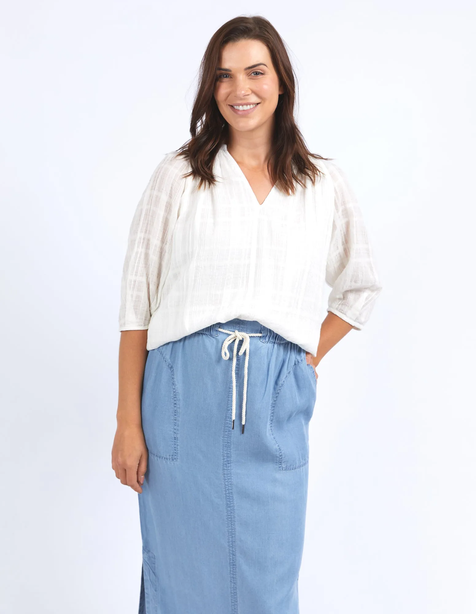 Elm Isabella Blouse Marshmallow