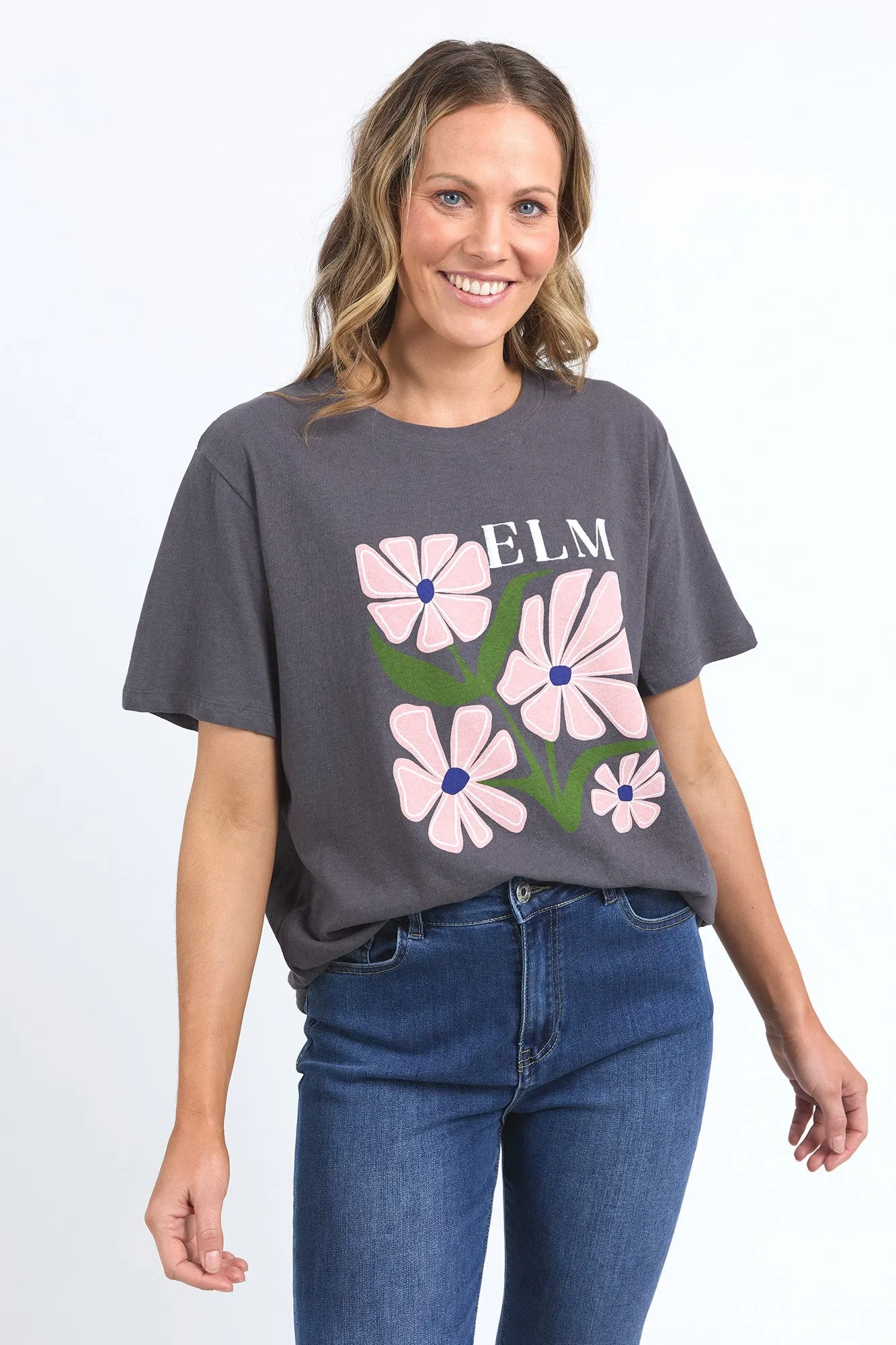 Elm Lula Tee Washed Black