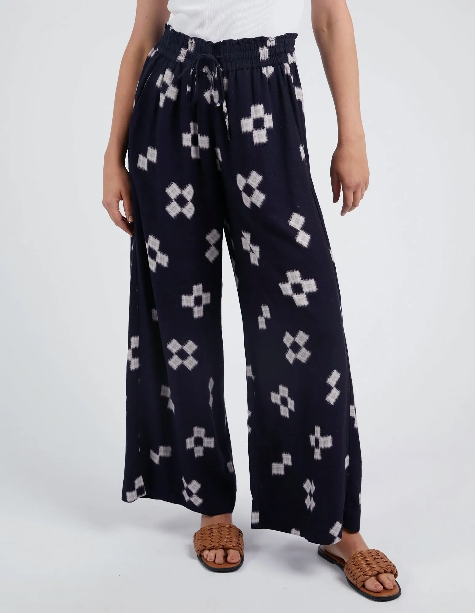 Elm Positano Pant Navy Print