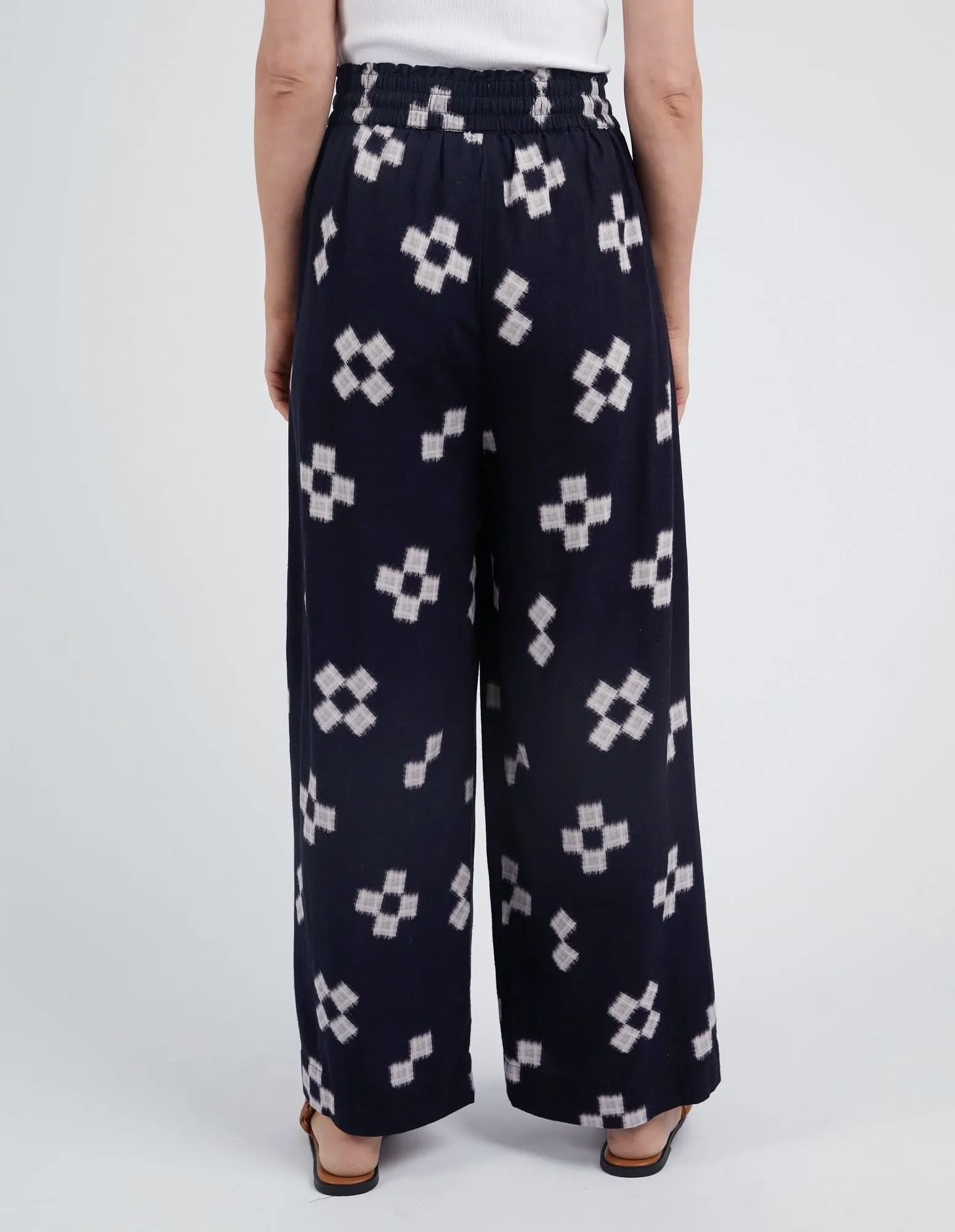 Elm Positano Pant Navy Print