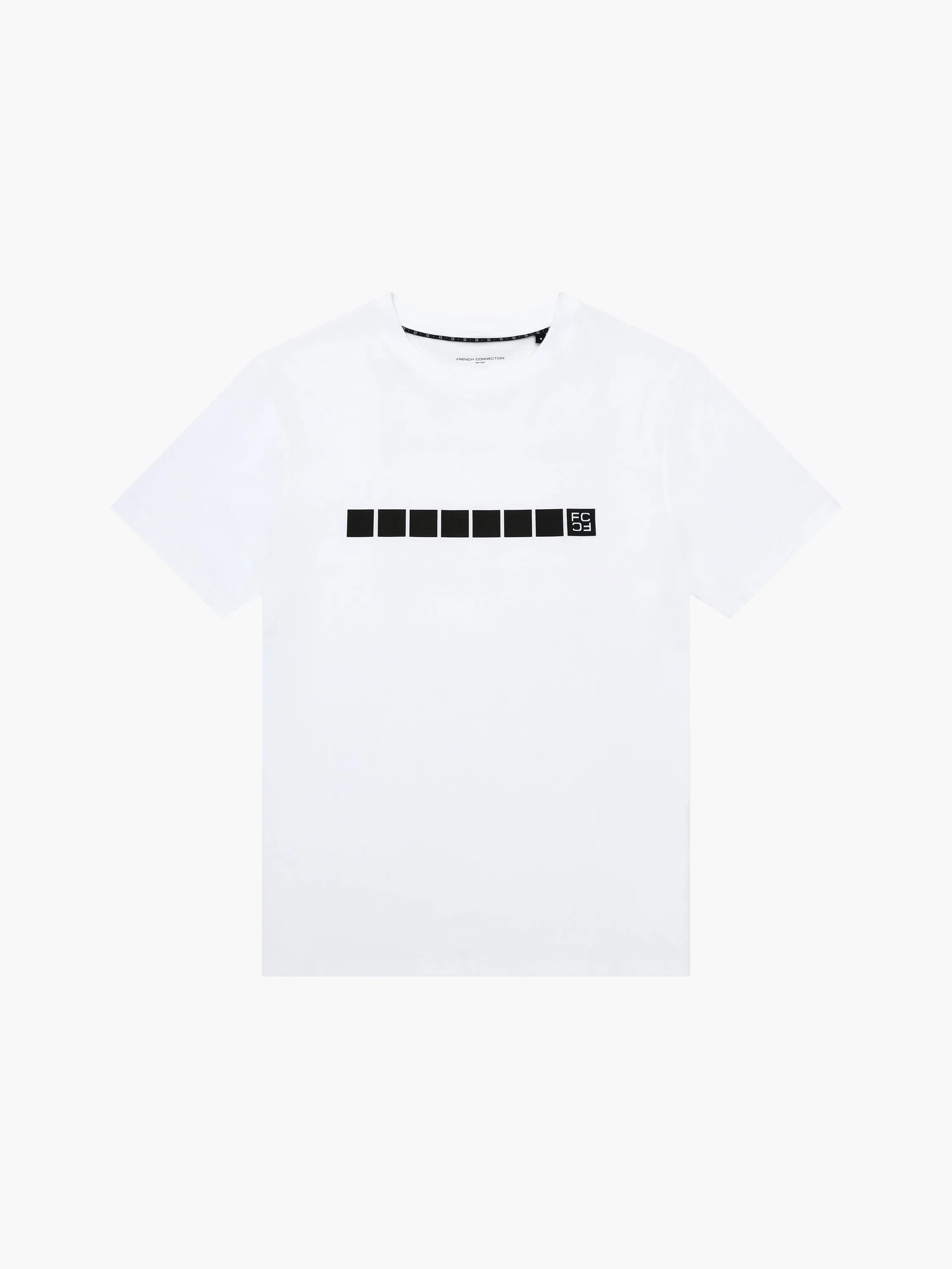 French Connection Broken Block Organic Graphic T-Shirt
