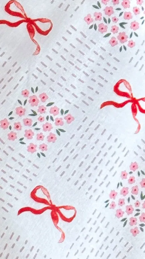 Jaime Top - Sweet Bow Pink