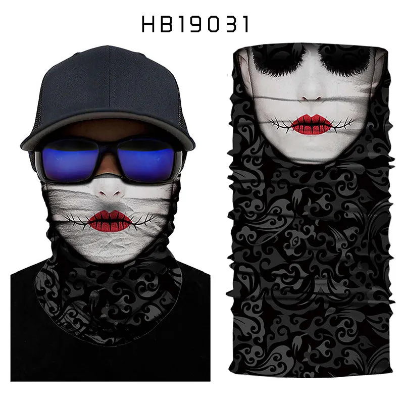 Joker Digital Print Sports Variety Magic Turban Riding Hood Face Mask Shawl Cool Max 3D
