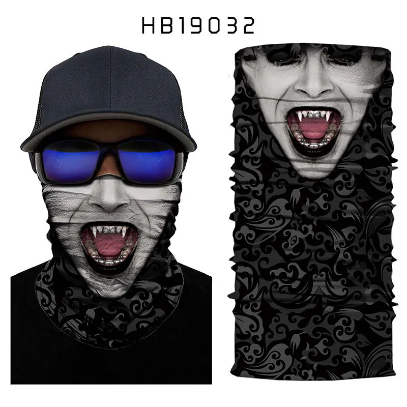 Joker Digital Print Sports Variety Magic Turban Riding Hood Face Mask Shawl Cool Max 3D