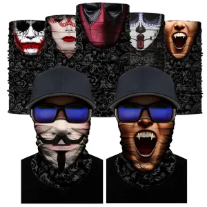 Joker Digital Print Sports Variety Magic Turban Riding Hood Face Mask Shawl Cool Max 3D