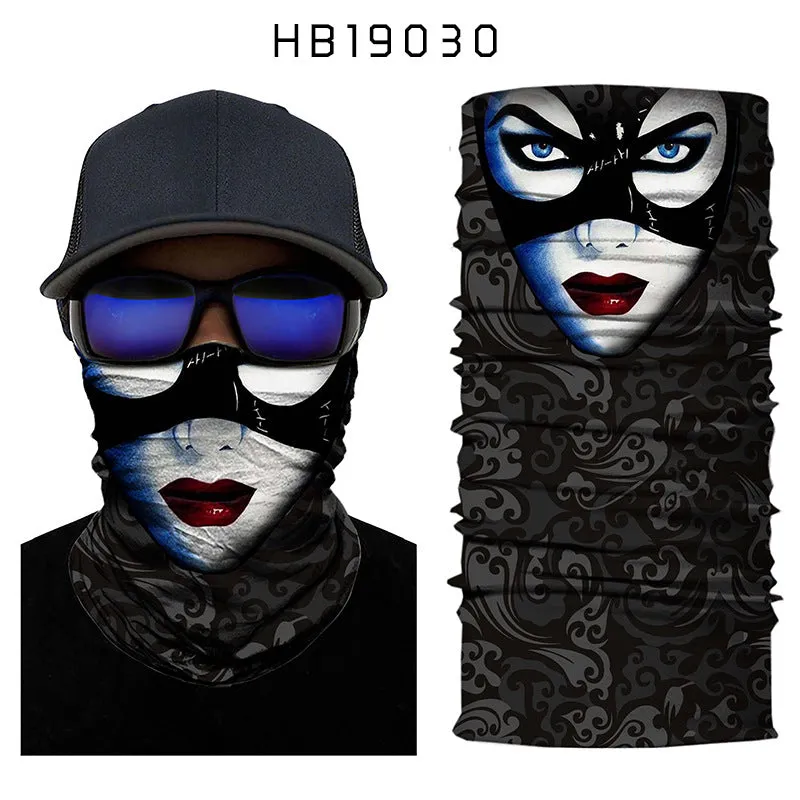 Joker Digital Print Sports Variety Magic Turban Riding Hood Face Mask Shawl Cool Max 3D