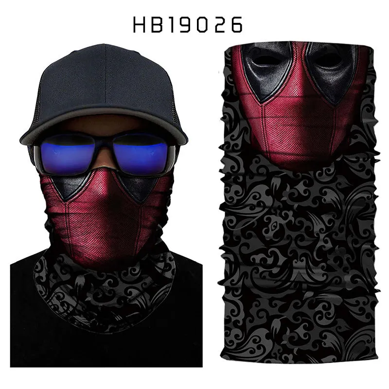 Joker Digital Print Sports Variety Magic Turban Riding Hood Face Mask Shawl Cool Max 3D