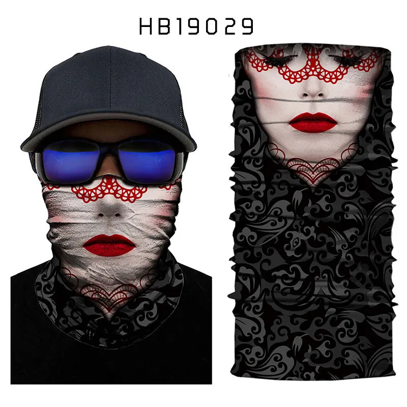 Joker Digital Print Sports Variety Magic Turban Riding Hood Face Mask Shawl Cool Max 3D