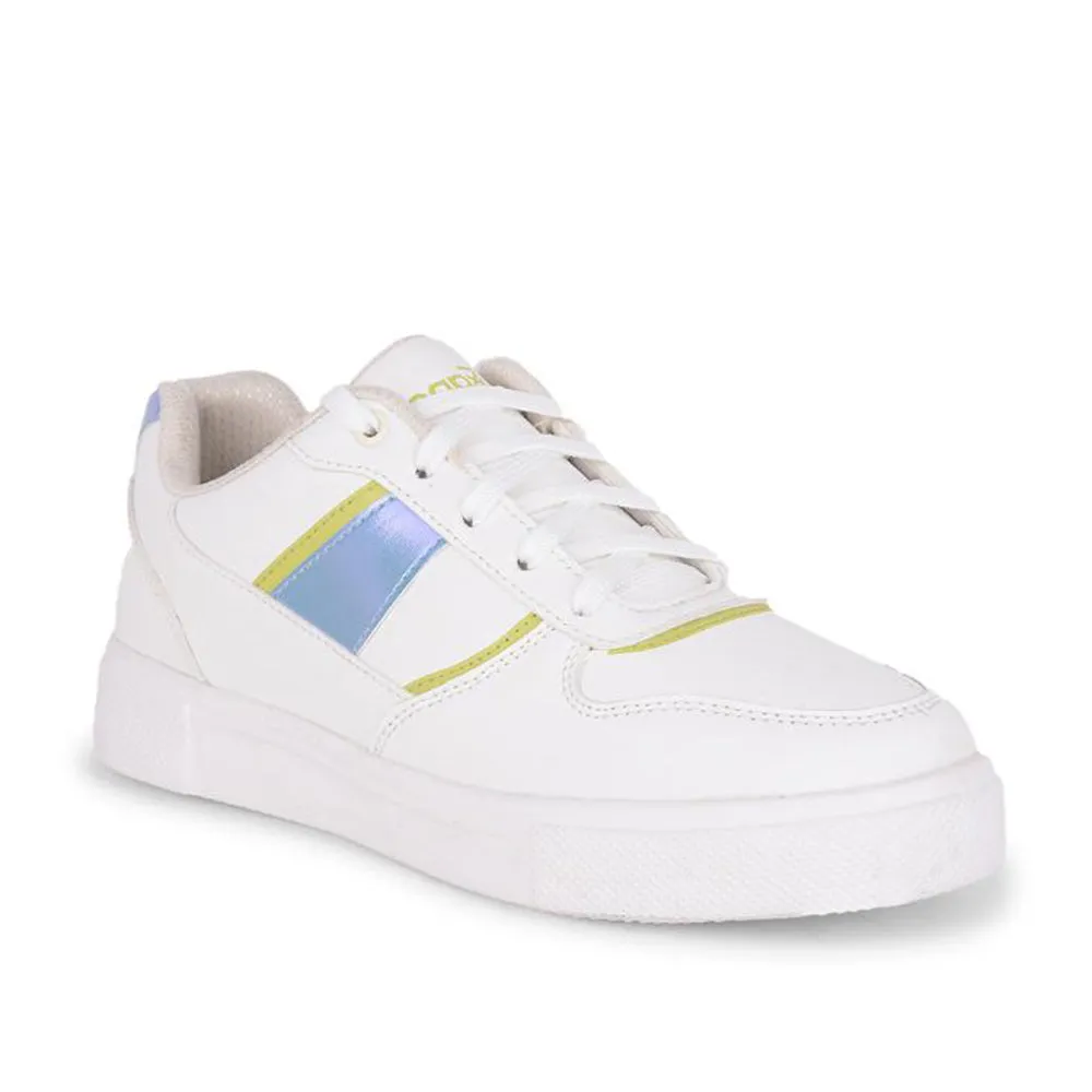 Leap7x Lacing White Casual Sneakers For Women FEMINA-2 By Liberty