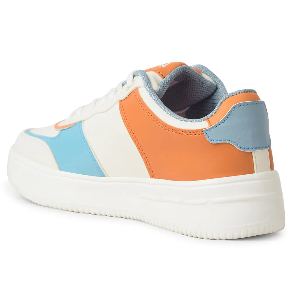 Leap7x White Casual Lacing Sneakers For Women SNOOKIS-L1 By Liberty