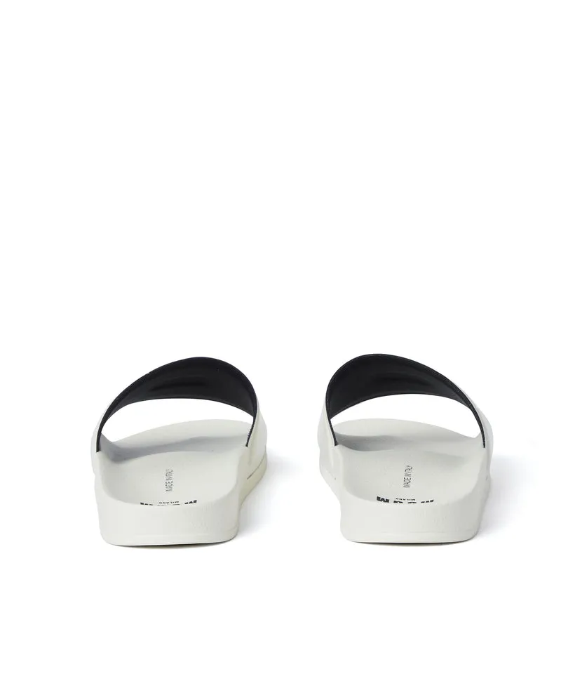Pool slippers with MSGM micro logo Milk