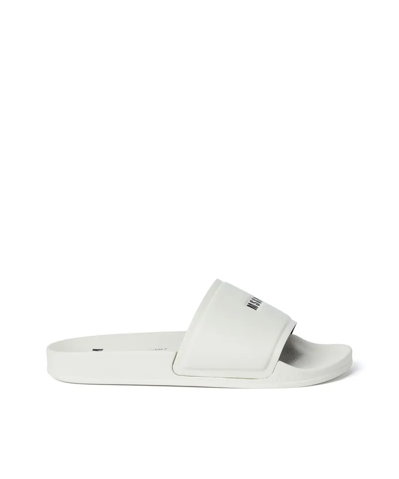 Pool slippers with MSGM micro logo Milk
