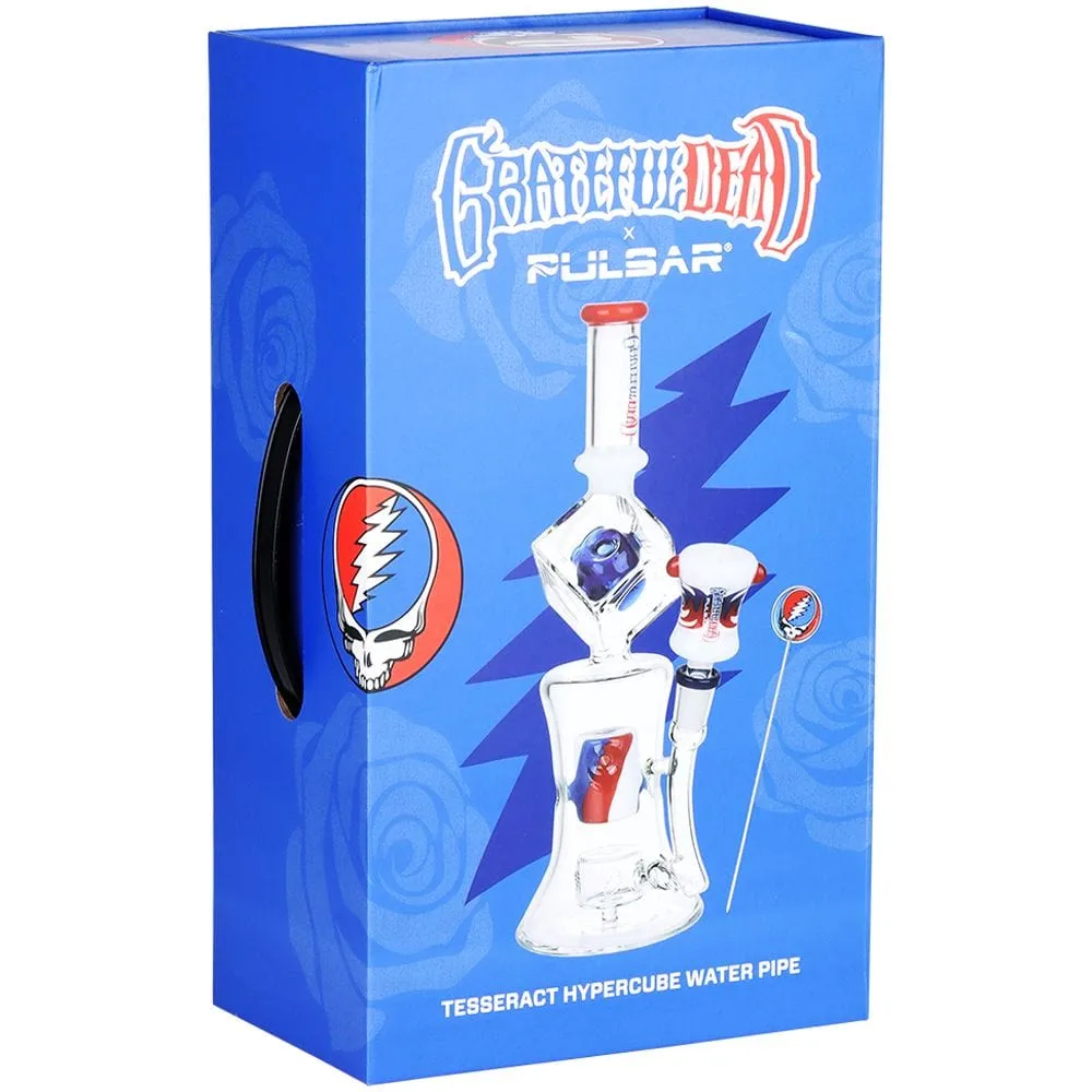 Pulsar x Grateful Dead Tesseract Hypercube Glass Bong