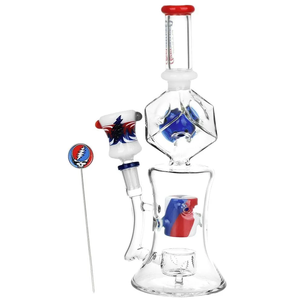Pulsar x Grateful Dead Tesseract Hypercube Glass Bong
