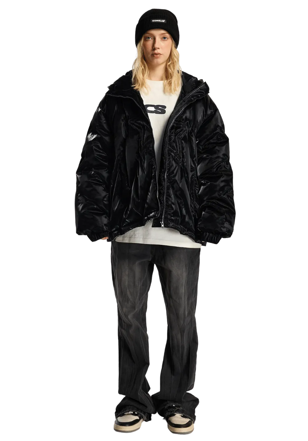 Reflective Seam Puffer Jacket