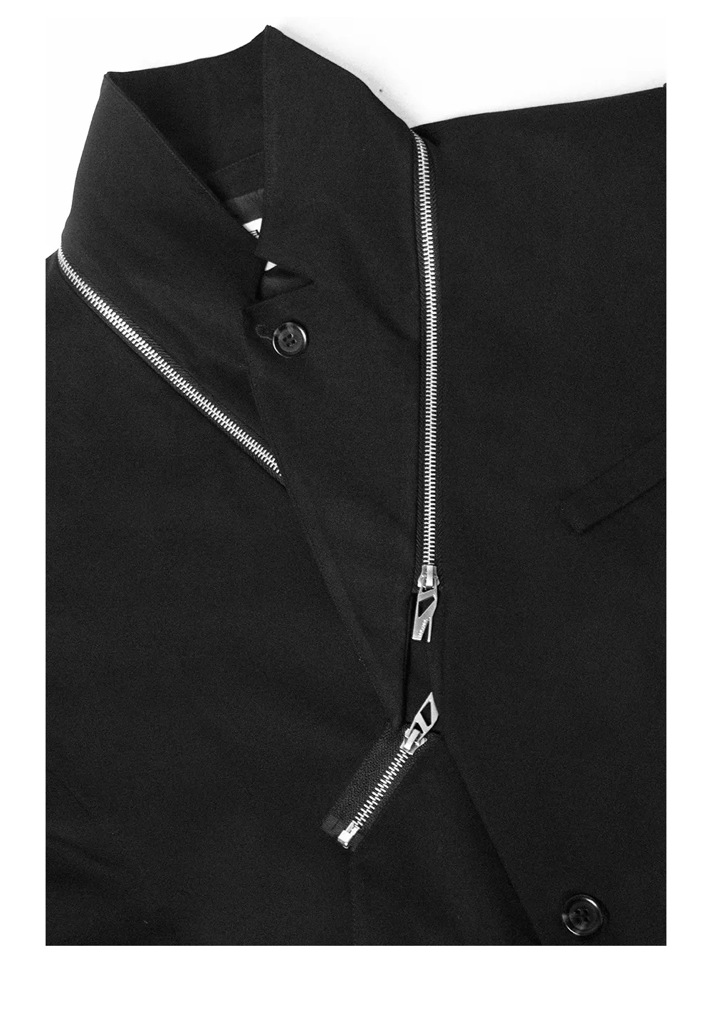 RELABEL Three-Dimensional Reconstruction (Reshape) Curved Foldable Collar Detachable Oversized Double-Placket Blazer