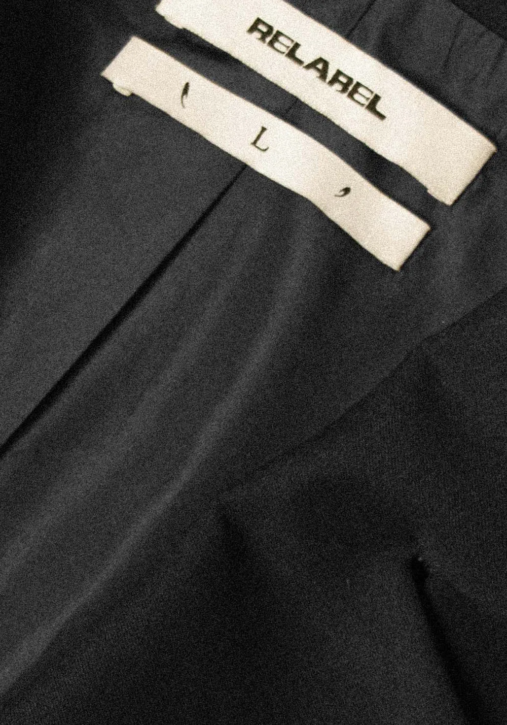 RELABEL Three-Dimensional Reconstruction (Reshape) Curved Foldable Collar Detachable Oversized Double-Placket Blazer