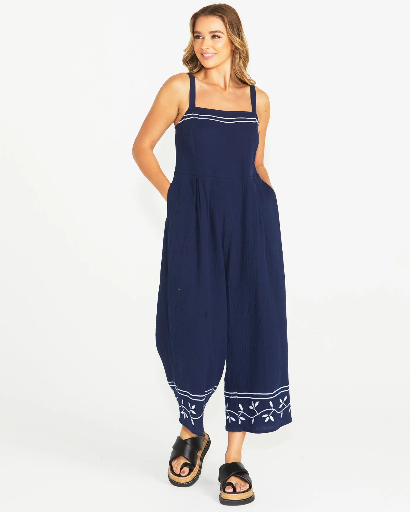 Sass Jayden Jumpsuit Navy