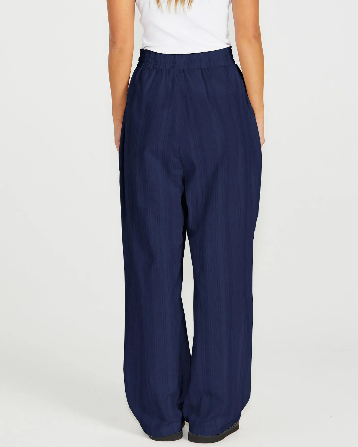 Sass Odell Pant Navy Stripe