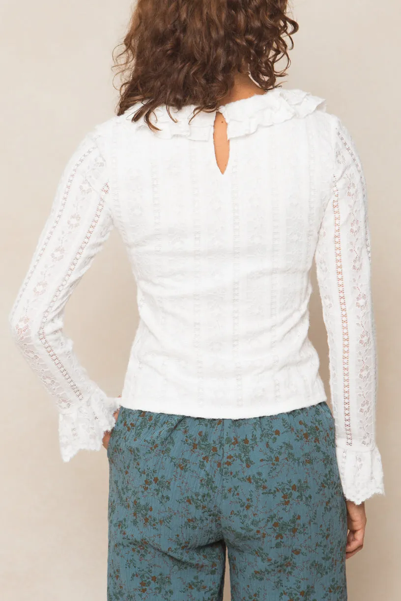 Shiloh Top in White - FINAL SALE