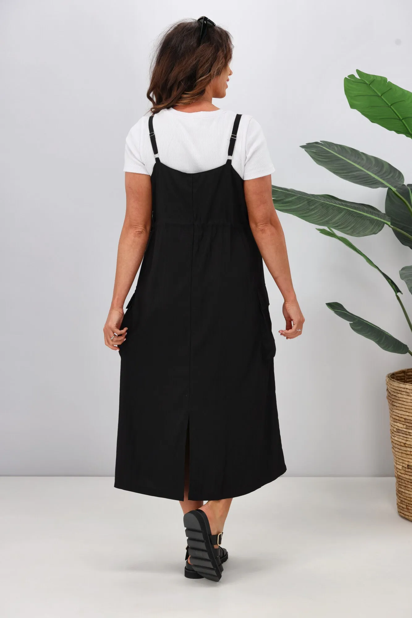 Shine On Label Asana Cargo Dress Black