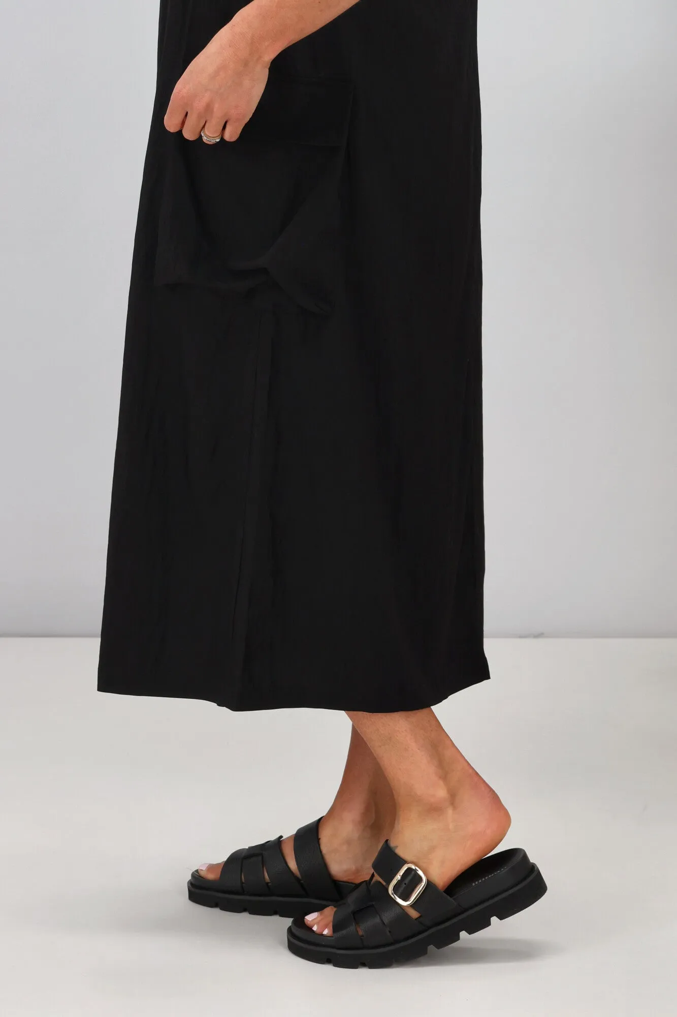Shine On Label Asana Cargo Dress Black