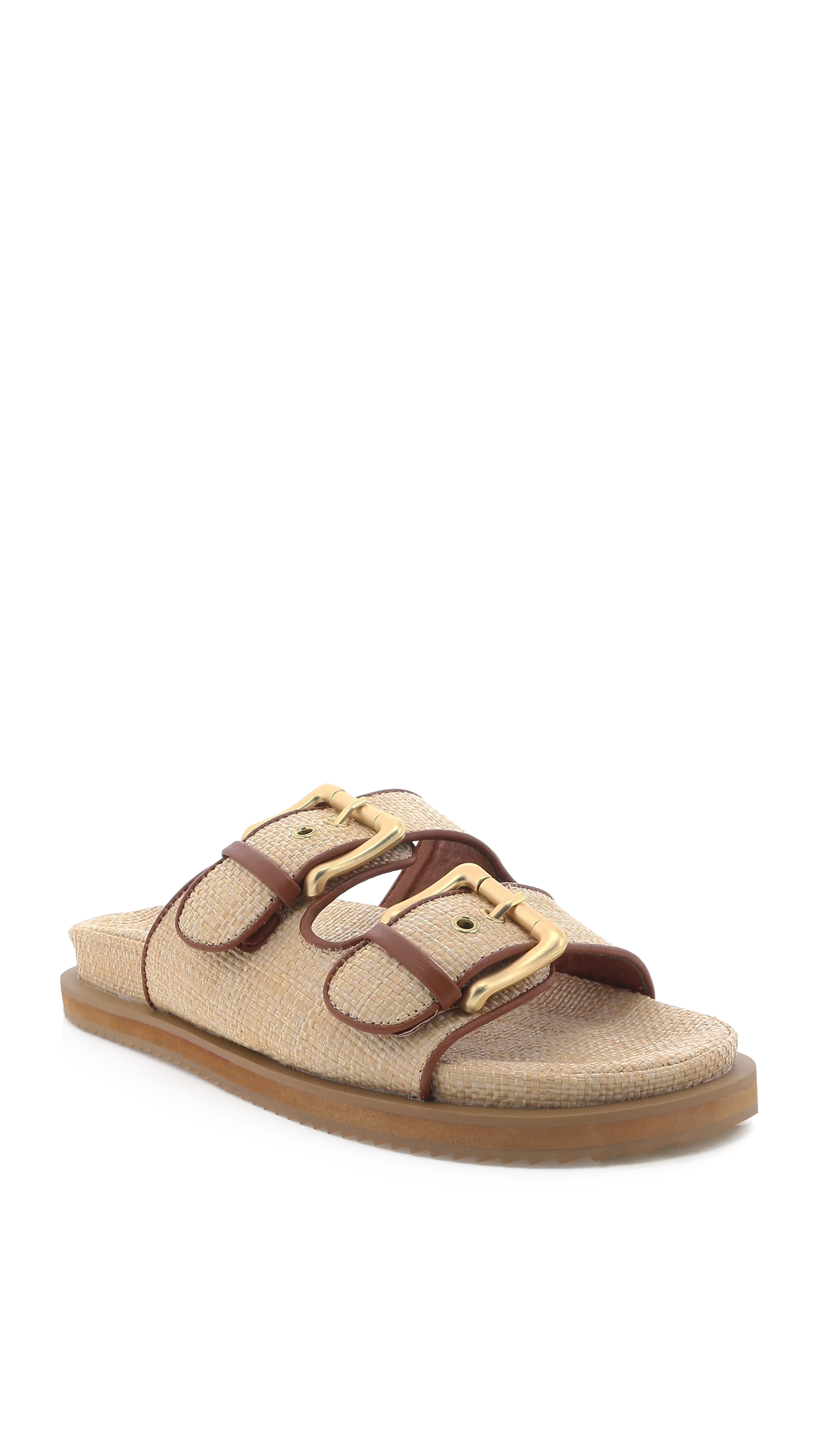 Tenzin Slides - Natural Raffia