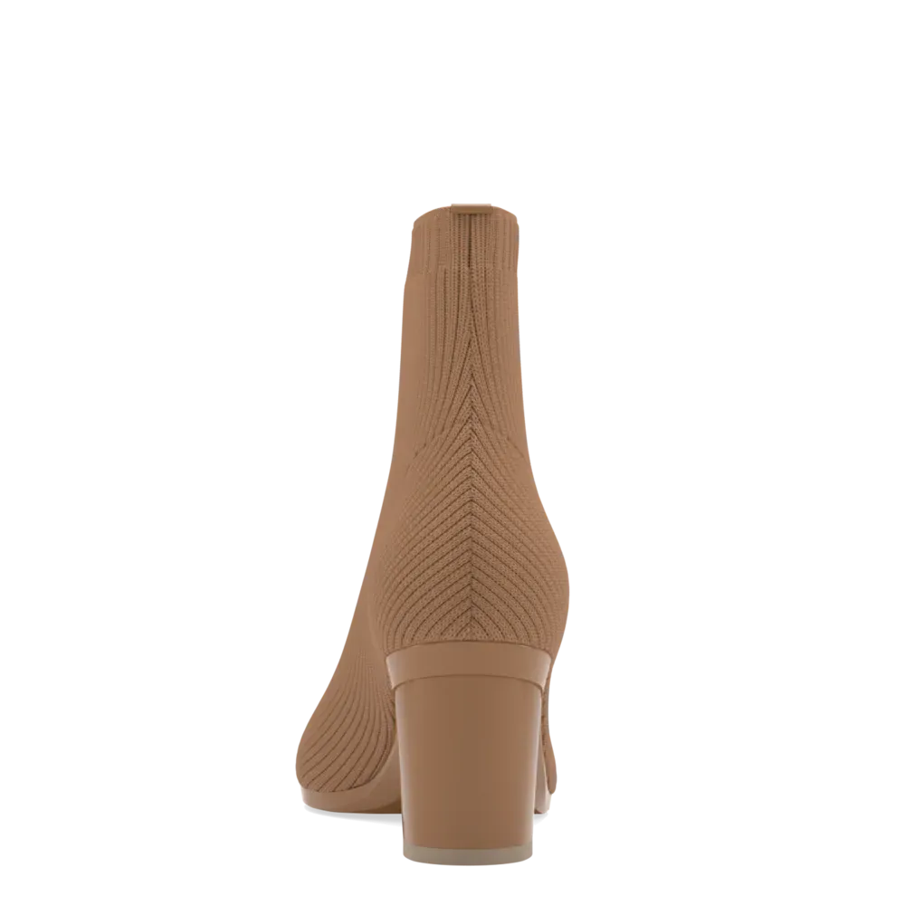 The Bootie - Whiskey Knit   Block Heel Kit 3 Whiskey - FINAL SALE