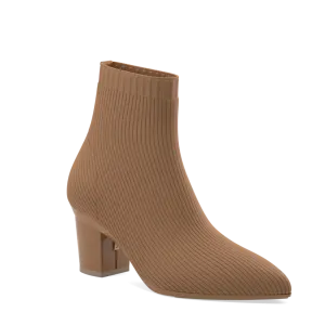 The Bootie - Whiskey Knit   Block Heel Kit 3 Whiskey - FINAL SALE