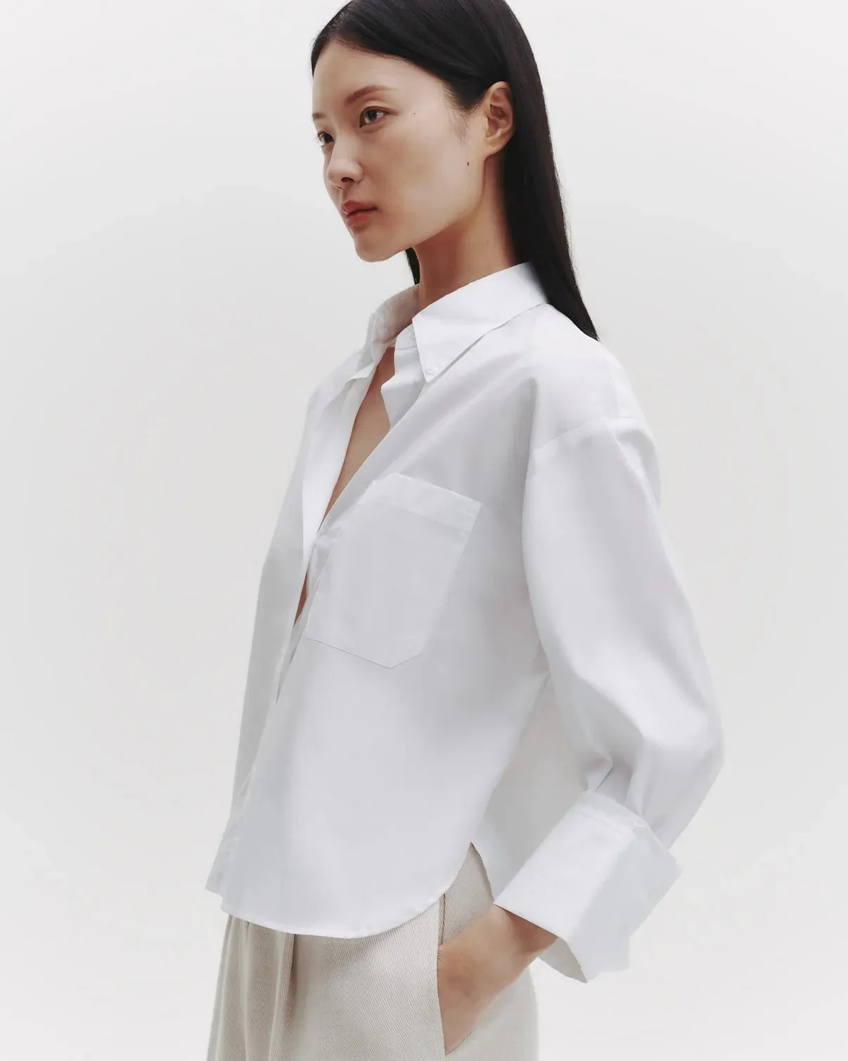 TWP - J.D. in White Oxford Cotton Shirting
