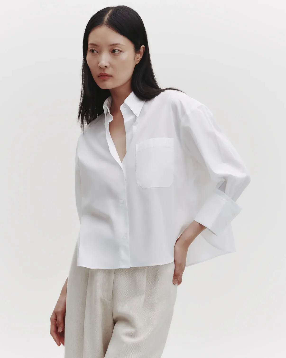 TWP - J.D. in White Oxford Cotton Shirting