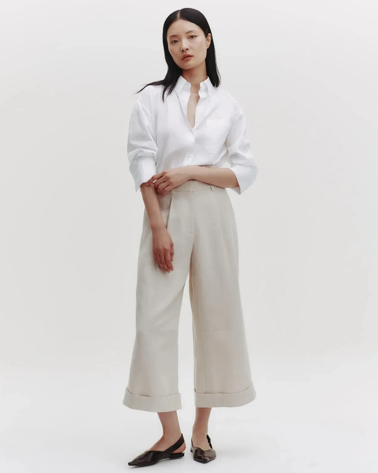TWP - J.D. in White Oxford Cotton Shirting