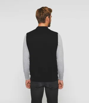 Veste zippée sans manches noire Swdjibrill