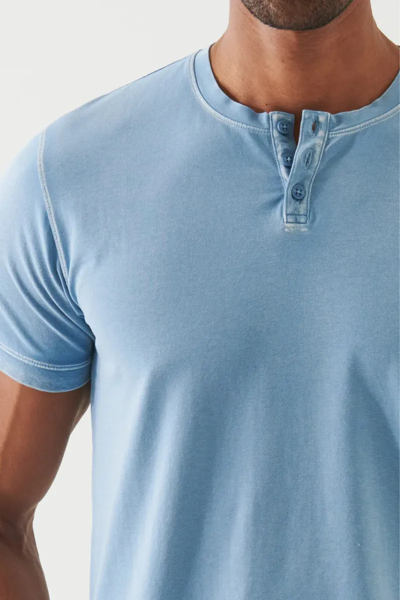Vintage Wash Henley T-Shirt